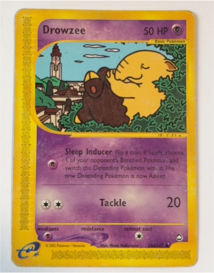 2002 Aquapolis #74a Drowzee — front