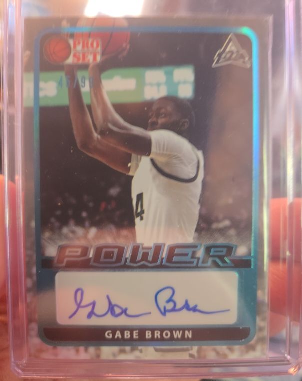 2021-22 Leaf Pro Set Power #BA-GB1 Gabe Brown — front