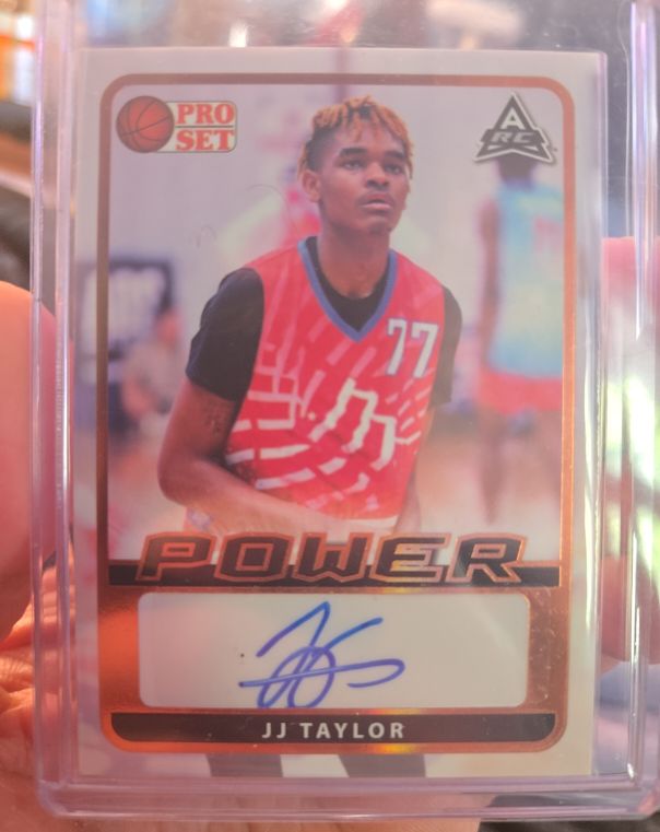 2021-22 Leaf Pro Set Power #BA-JJT JJ Taylor — front