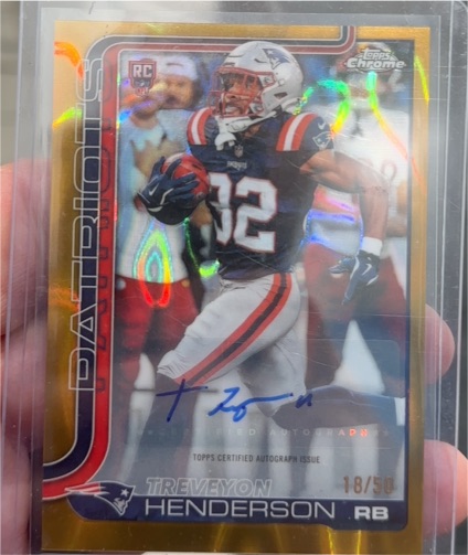 2025 Topps Chrome #RA-THE Treveyon Henderson — front