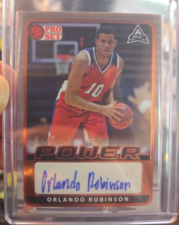2021-22 Leaf Pro Set Power #BA-OR1 Orlando Robinson — front