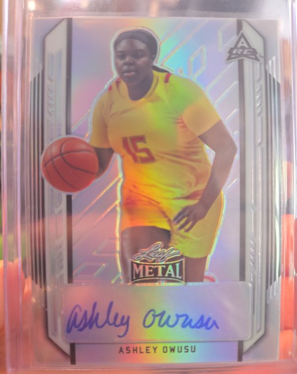 2021-22 Leaf Metal #BA-AO1 Ashley Owusu — front