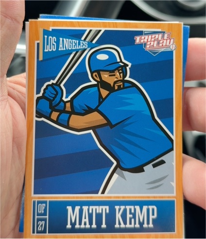2013 Panini Triple Play #43 Matt Kemp — front