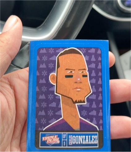 2013 Panini Triple Play Sticker Blue #3 Carlos Gonzalez — front