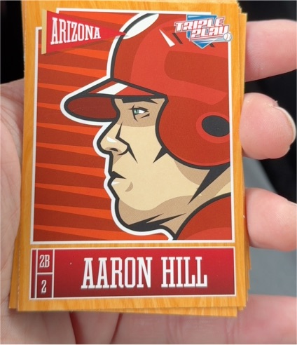 2013 Panini Triple Play #1 Aaron Hill — front