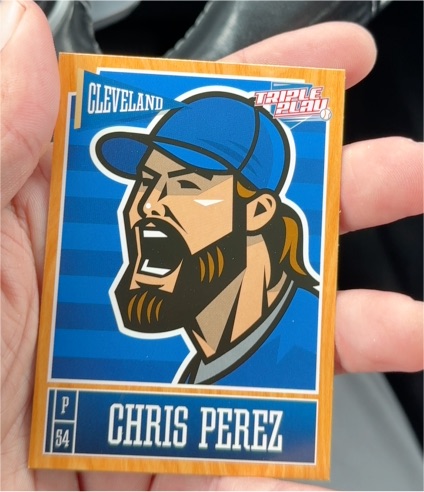 2013 Panini Triple Play #23 Chris Perez — front