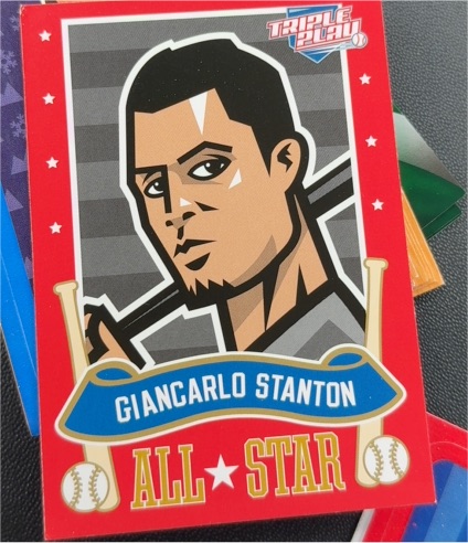 2013 Panini Triple Play #16 Giancarlo Stanton All Star Insert — front