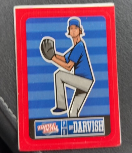 2013 Panini Triple Play Red Sticker #25 Yu Darvish — front