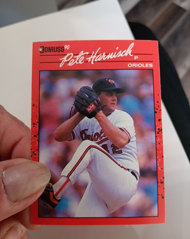1990 Donruss #596 Pete Harnisch — front