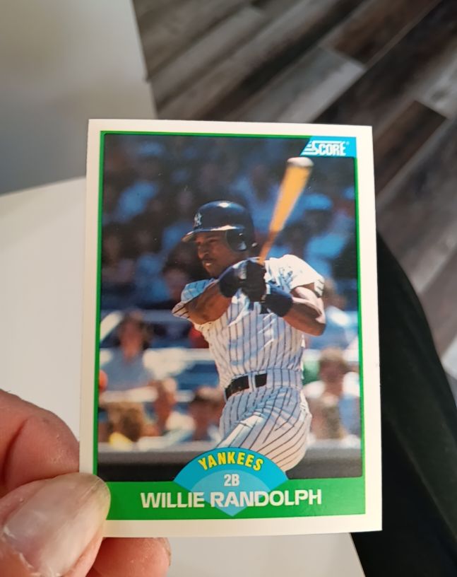 1989 Score #45 Willie Randolph — front