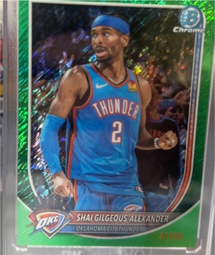 2025-26 Bowman Chrome #BCV-106 Shai Gilgeous-Alexander — front