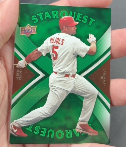 2008 Upper Deck First Edition #SQ-16 Albert Pujols StarQuest Green — front