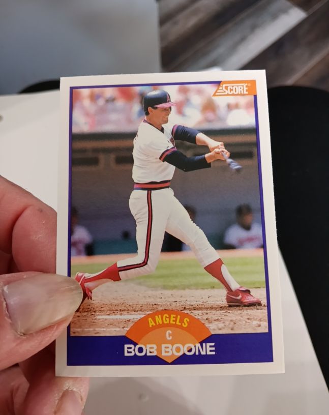 1989 Score #233 Bob Boone California Angels — front
