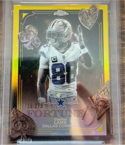 2025 Topps Chrome Fortune 15 #F15-9 CeeDee Lamb — front