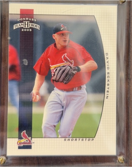 2005 Donruss Team Heroes #8 David Eckstein — front