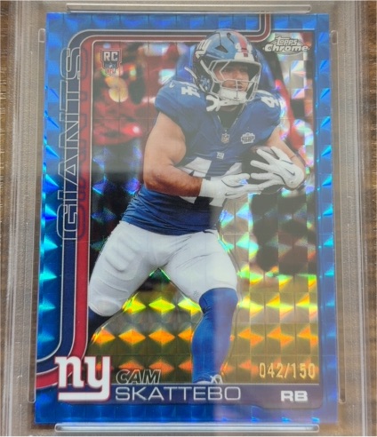 2025 Topps Chrome #331 Cam Skattebo — front