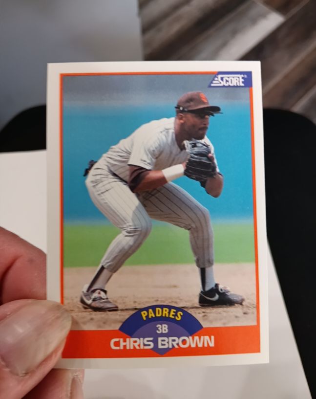 1989 Score #369 Chris Brown — front