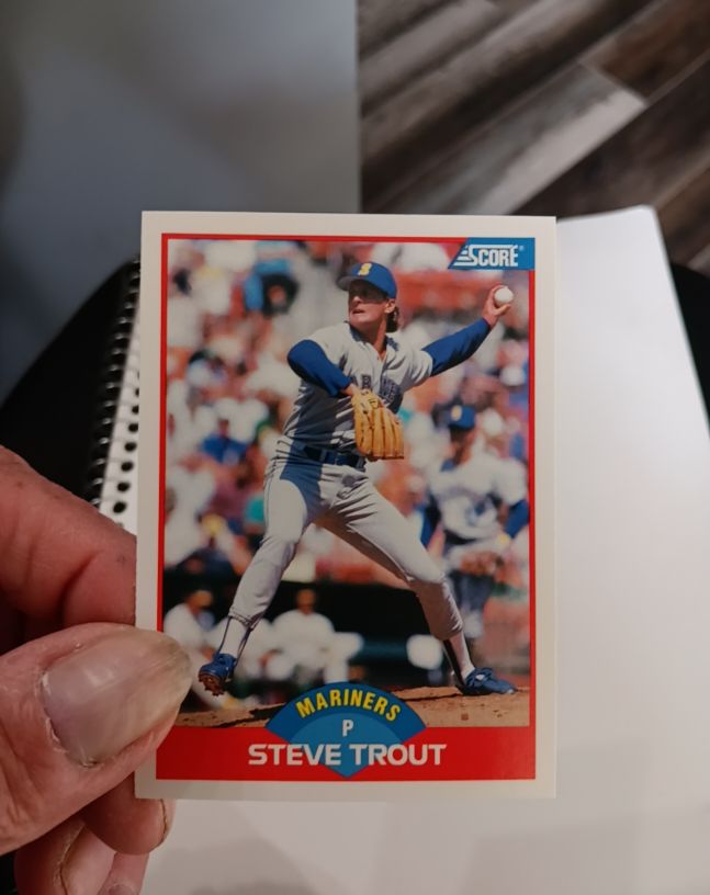 1989 Score #522 Steve Trout Seattle Mariners — front