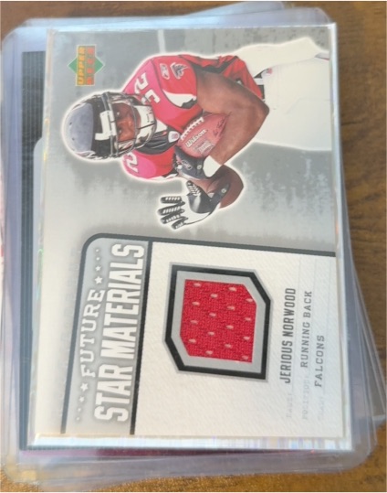 2006 Upper Deck Rookie Debut #FSM-JN Jerious Norwood Future Star Materials — front