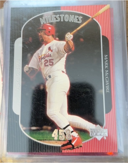 1999 Upper Deck Mark McGwire 500 Milestones #26 Mark McGwire — front