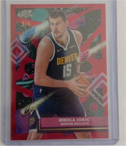 2025-26 Topps Chrome Cosmic #95 Nikola Jokić — front