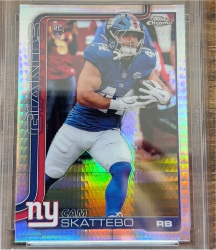 2025 Topps Chrome #331 Cam Skattebo — front