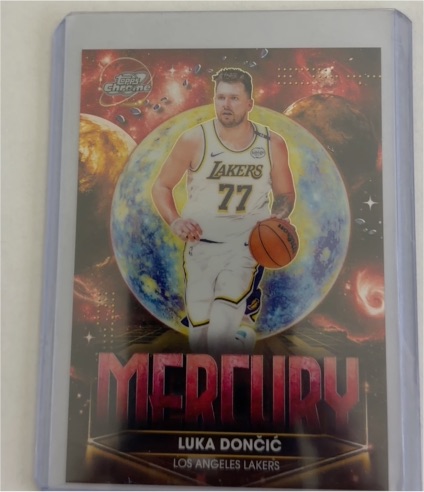 2025-26 Topps Cosmic Chrome #PPM-7 Luka Dončić Mercury Planetary Pursuit SSP — front