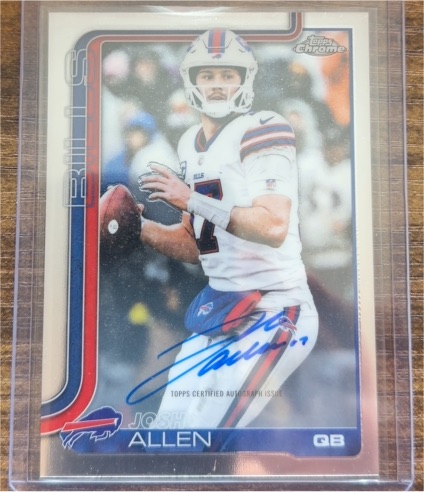 2025 Topps Chrome #34 Josh Allen — front