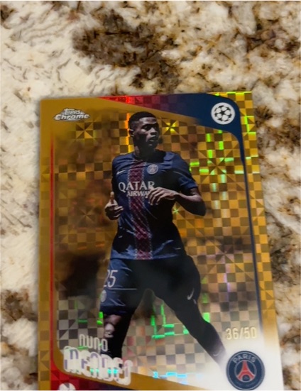 2025-26 Topps Chrome UEFA #69 Nuno Mendes — front