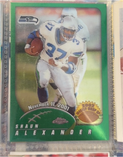 2002 Topps Chrome #154 Shaun Alexander — front