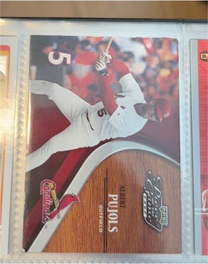2002 Playoff Piece of the Game #13 Albert Pujols — front