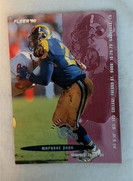 1995 Fleer #211 Marquez Pope — front