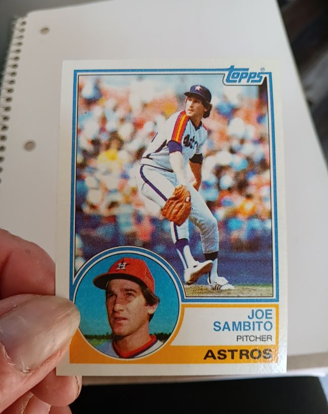 1983 Topps #662 Joe Sambito — front