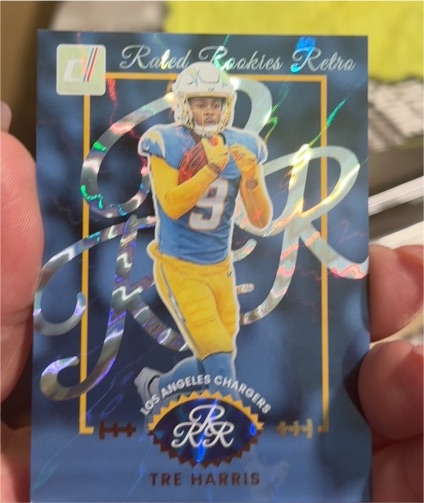 2025 Panini Donruss #12 Tre Harris Rated Rookies Retro — front