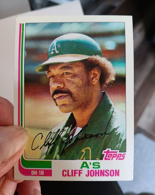 1982 Topps #422 Cliff Johnson — front