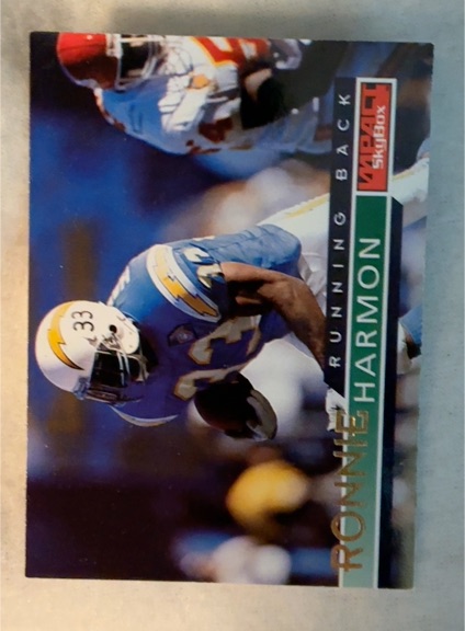 1995 SkyBox Impact #123 Ronnie Harmon — front