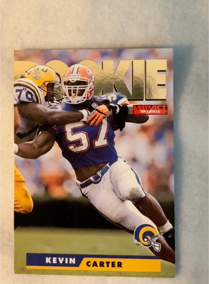 1995 SkyBox Impact #174 Kevin Carter Rookie — front