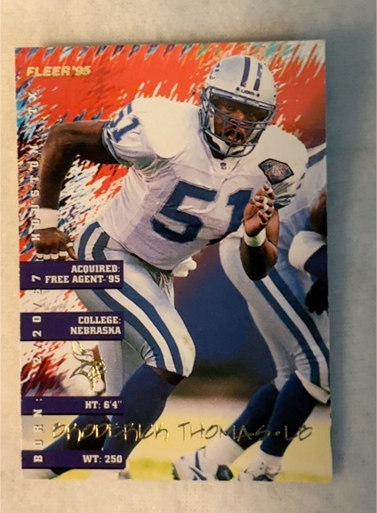 1995 Fleer #243 Broderick Thomas — front