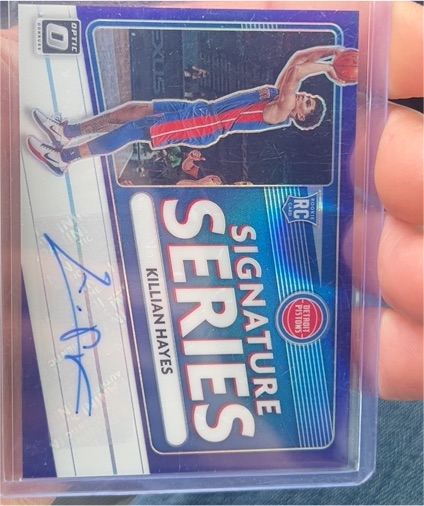 2020 Donruss Optic #SS-KLH Killian Hayes Signature Series — front
