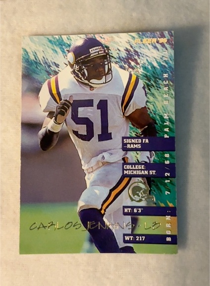 1995 Fleer #235 Carlos Jenkins — front