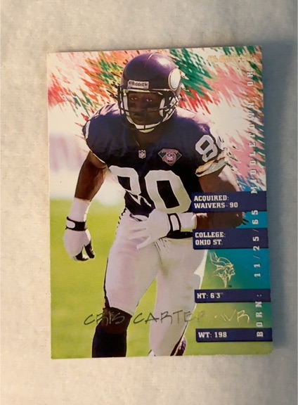 1995 Fleer #231 Cris Carter — front