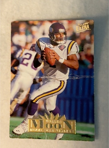 1995 Fleer Ultra #190 Warren Moon — front