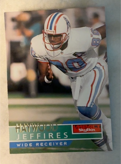 1995 SkyBox Impact #58 Haywood Jeffires — front