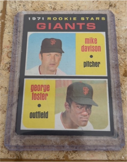 1971 Topps #276 Rookie Stars Mike Davison George Foster — front