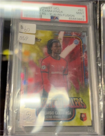 2020 Topps Finest UEFA Champions League #71 Eduardo Camavinga Rookie Refractor — front