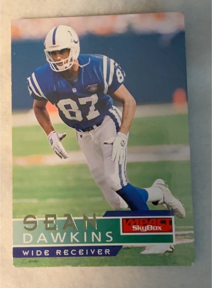 1995 SkyBox Impact #63 Sean Dawkins — front