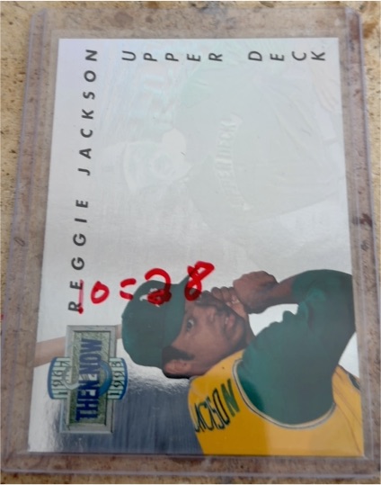 1993 Upper Deck #TN16 Reggie Jackson Then and Now — front
