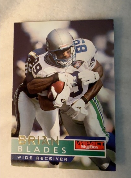 1995 SkyBox Impact #137 Brian Blades — front