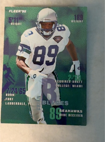 1995 Fleer #361 Brian Blades — front