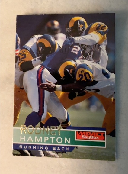 1995 SkyBox Impact #101 Rodney Hampton — front